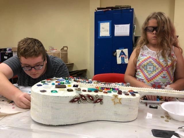 Artwork and artists from the September 2019 — The Color of Blind session at Creating With Blind Abandon.