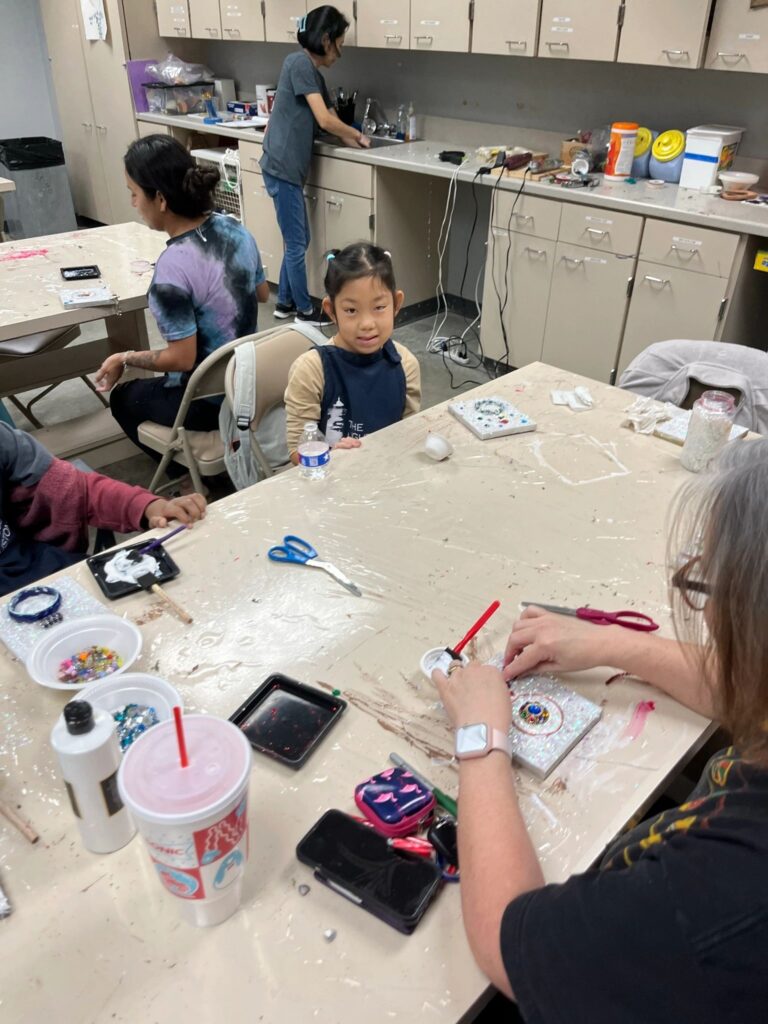 Artwork and artists from the Dec'23 — Kids Rudolph session at Creating With Blind Abandon.