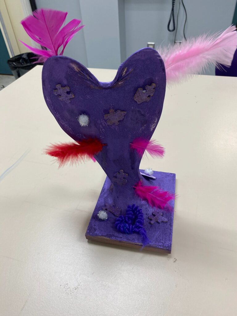 Artwork and artists from the September 2023 Student Sculptures session at Creating With Blind Abandon.