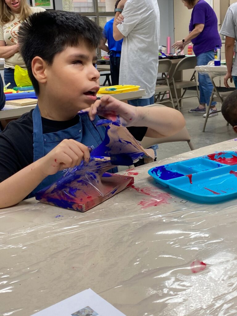 Artwork and artists from the September 2023 Student Sculptures session at Creating With Blind Abandon.