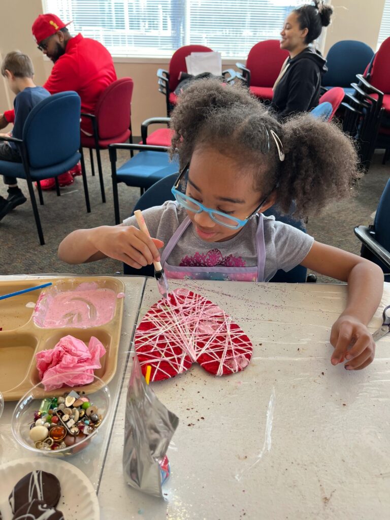 Artwork and artists from the February 2023 — Cinnamon Applesauce Valentines Ornaments session at Creating With Blind Abandon.