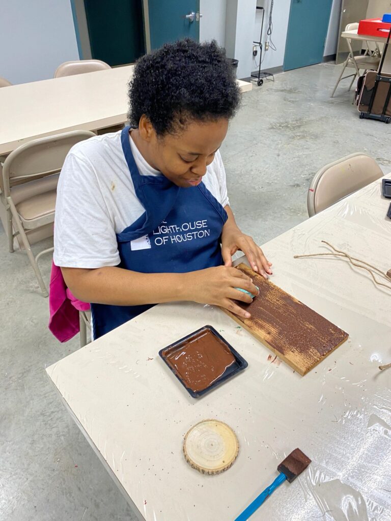 Artwork and artists from the Dec'23 — Adults Rudolph session at Creating With Blind Abandon.