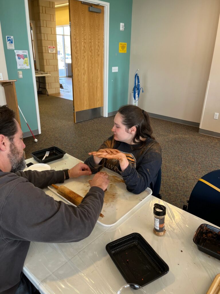 Artwork and artists from the February 2023 — Cinnamon Applesauce Valentines Ornaments session at Creating With Blind Abandon.