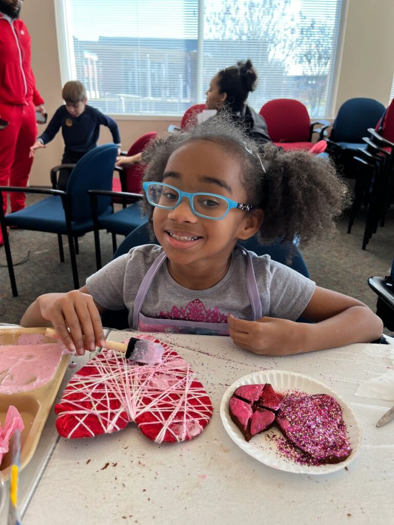 Artwork and artists from the February 2023 — Cinnamon Applesauce Valentines Ornaments session at Creating With Blind Abandon.