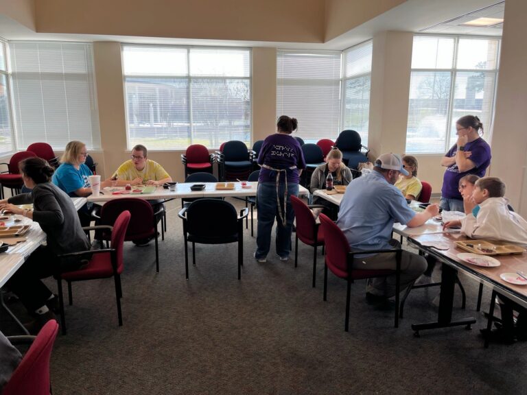 Artwork and artists from the February 2023 — Cinnamon Applesauce Valentines Ornaments session at Creating With Blind Abandon.
