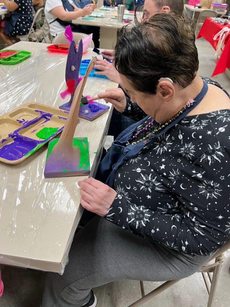 Artwork and artists from the September 2023 Adult Sculptures session at Creating With Blind Abandon.