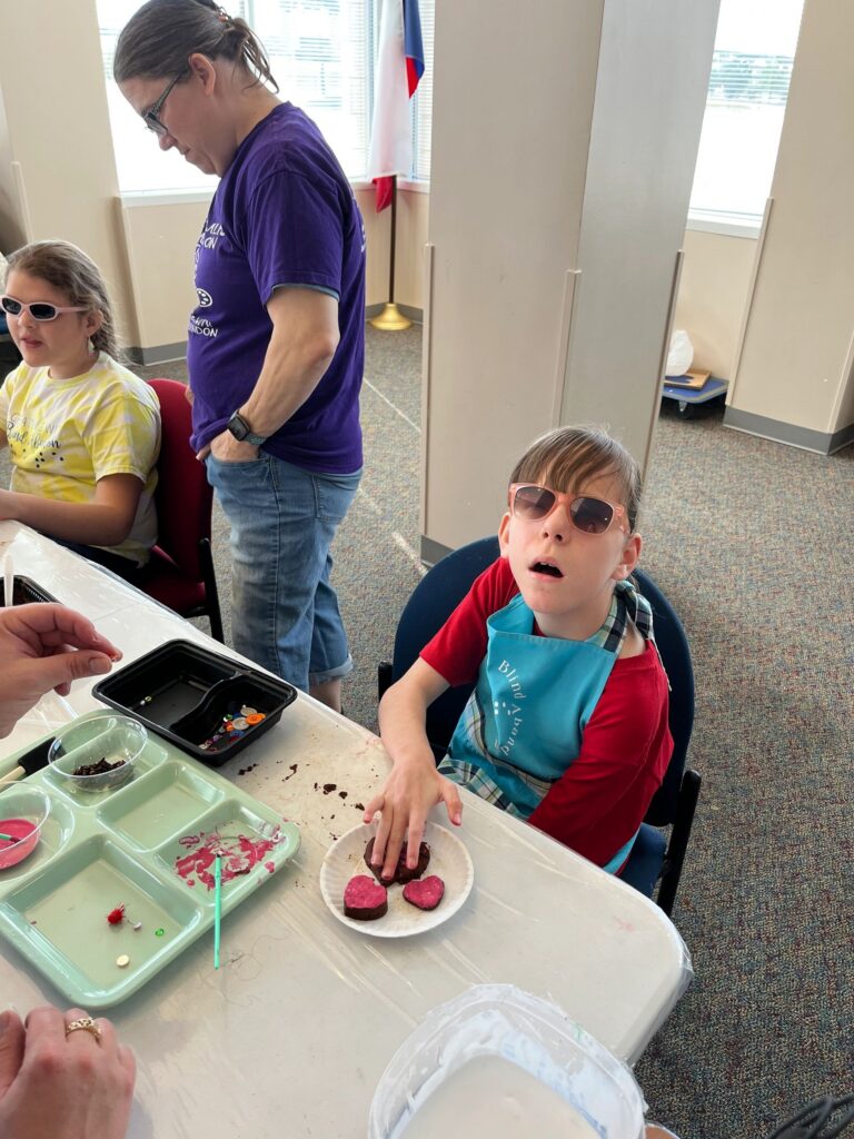 Artwork and artists from the February 2023 — Cinnamon Applesauce Valentines Ornaments session at Creating With Blind Abandon.