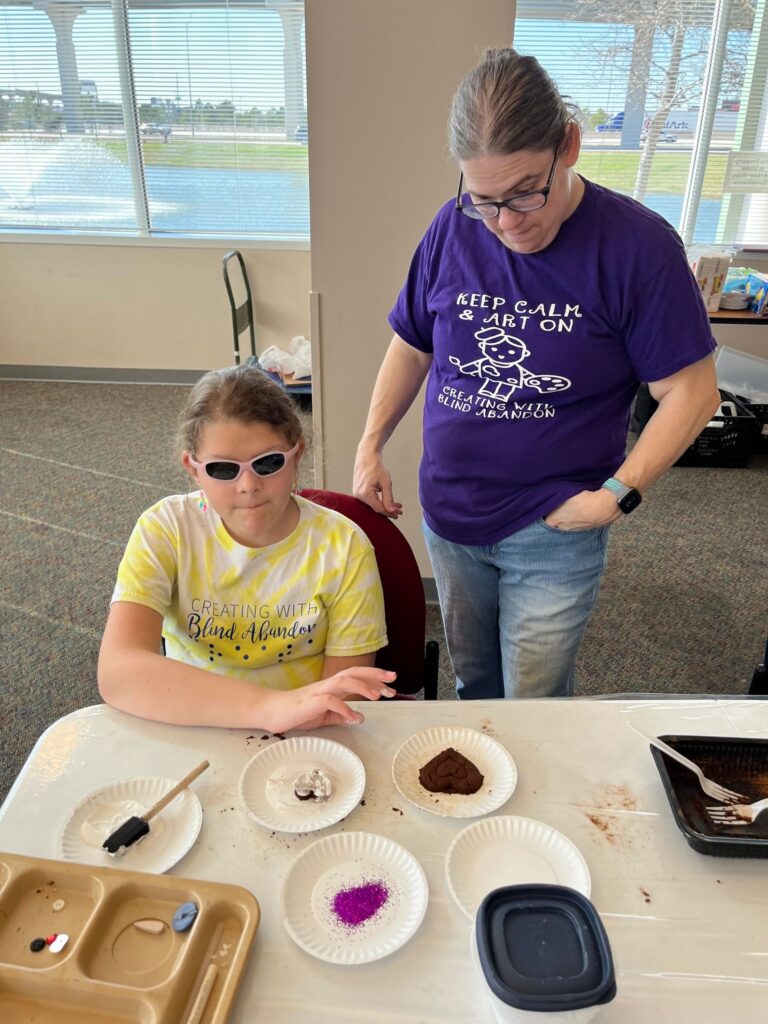 Artwork and artists from the February 2023 — Cinnamon Applesauce Valentines Ornaments session at Creating With Blind Abandon.