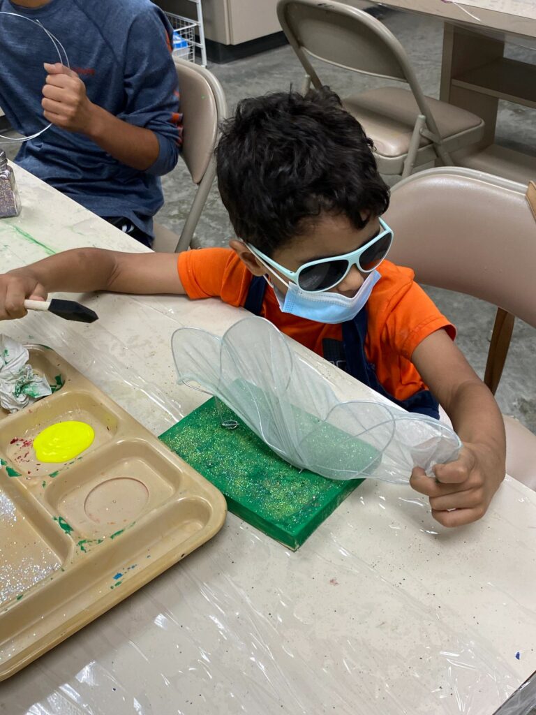 Artwork and artists from the September 2023 Student Sculptures session at Creating With Blind Abandon.