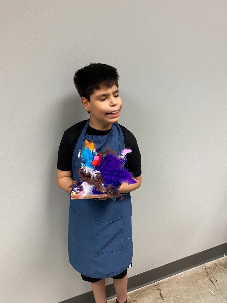 Artwork and artists from the September 2023 Student Sculptures session at Creating With Blind Abandon.