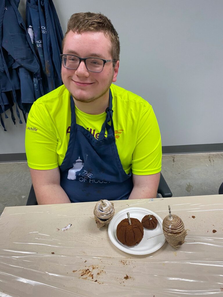 Artwork and artists from the Nov '23 — Kids session at Creating With Blind Abandon.