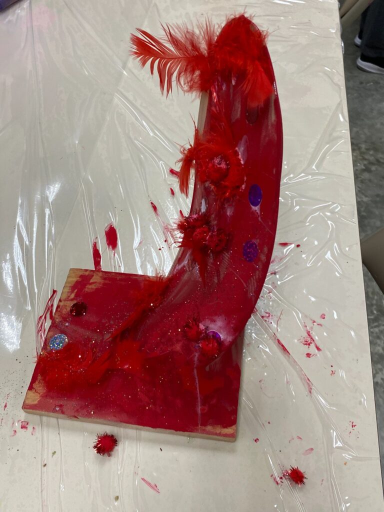 Artwork and artists from the September 2023 Adult Sculptures session at Creating With Blind Abandon.