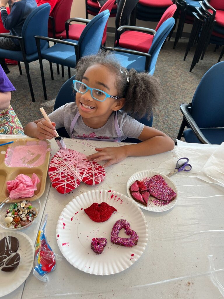 Artwork and artists from the February 2023 — Cinnamon Applesauce Valentines Ornaments session at Creating With Blind Abandon.