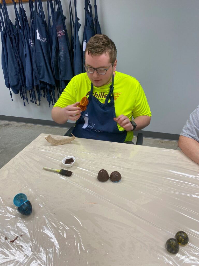 Artwork and artists from the Nov '23 — Kids session at Creating With Blind Abandon.