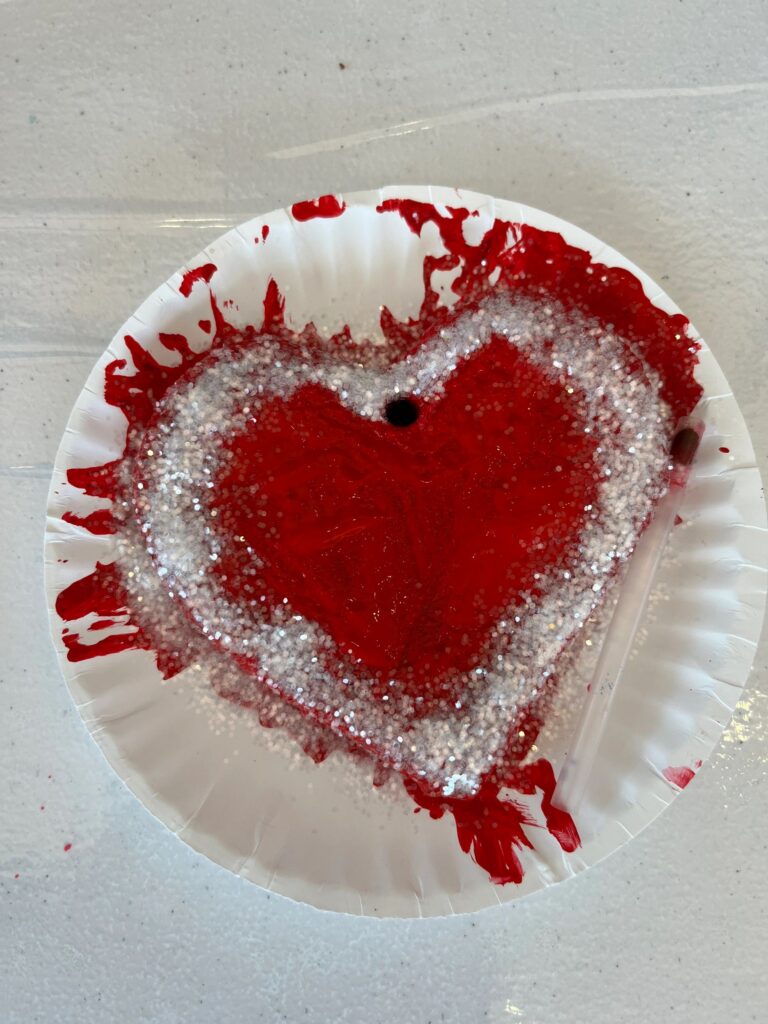 Artwork and artists from the February 2023 — Cinnamon Applesauce Valentines Ornaments session at Creating With Blind Abandon.