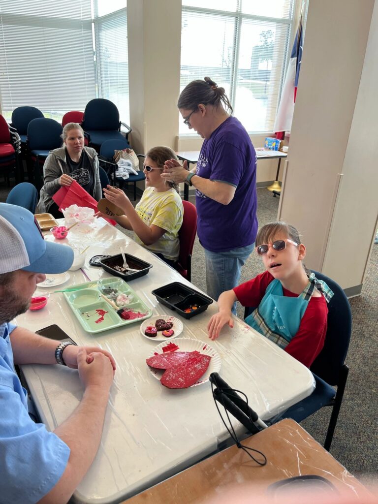 Artwork and artists from the February 2023 — Cinnamon Applesauce Valentines Ornaments session at Creating With Blind Abandon.