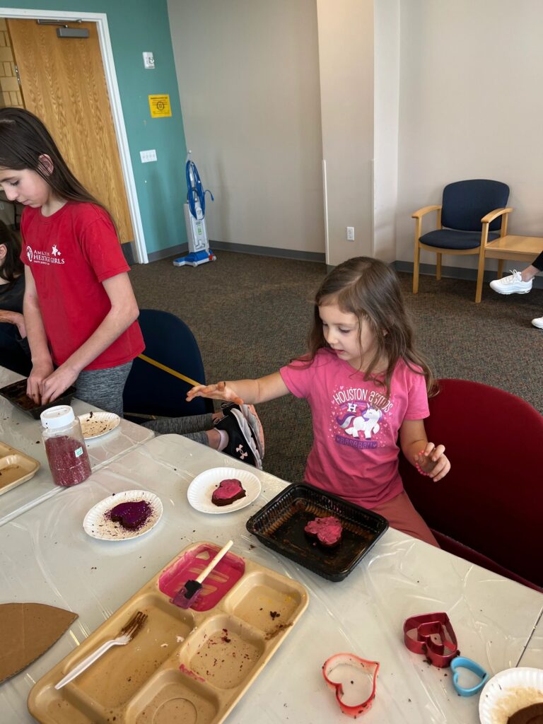 Artwork and artists from the February 2023 — Cinnamon Applesauce Valentines Ornaments session at Creating With Blind Abandon.
