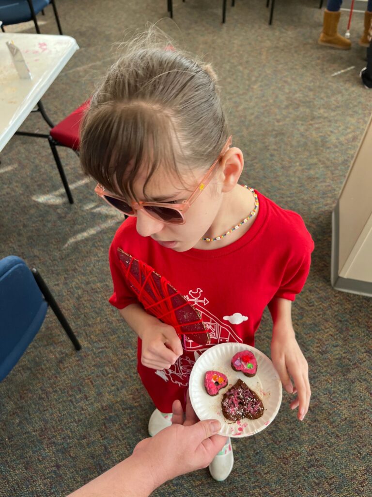 Artwork and artists from the February 2023 — Cinnamon Applesauce Valentines Ornaments session at Creating With Blind Abandon.