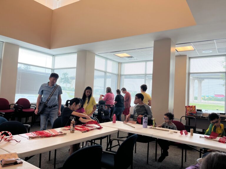 Artwork and artists from the May 2023 American Flag Banners session at Creating With Blind Abandon.