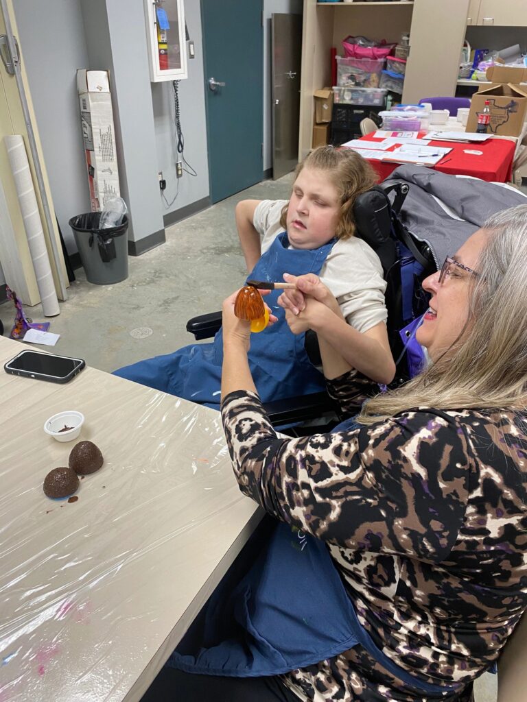 Artwork and artists from the Nov '23 — Kids session at Creating With Blind Abandon.