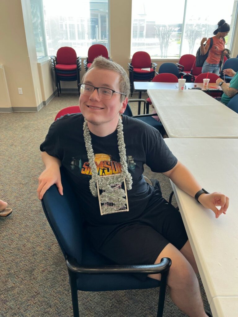 Artwork and artists from the March 2023 Weaving with guest artist, Tori Christenson session at Creating With Blind Abandon.