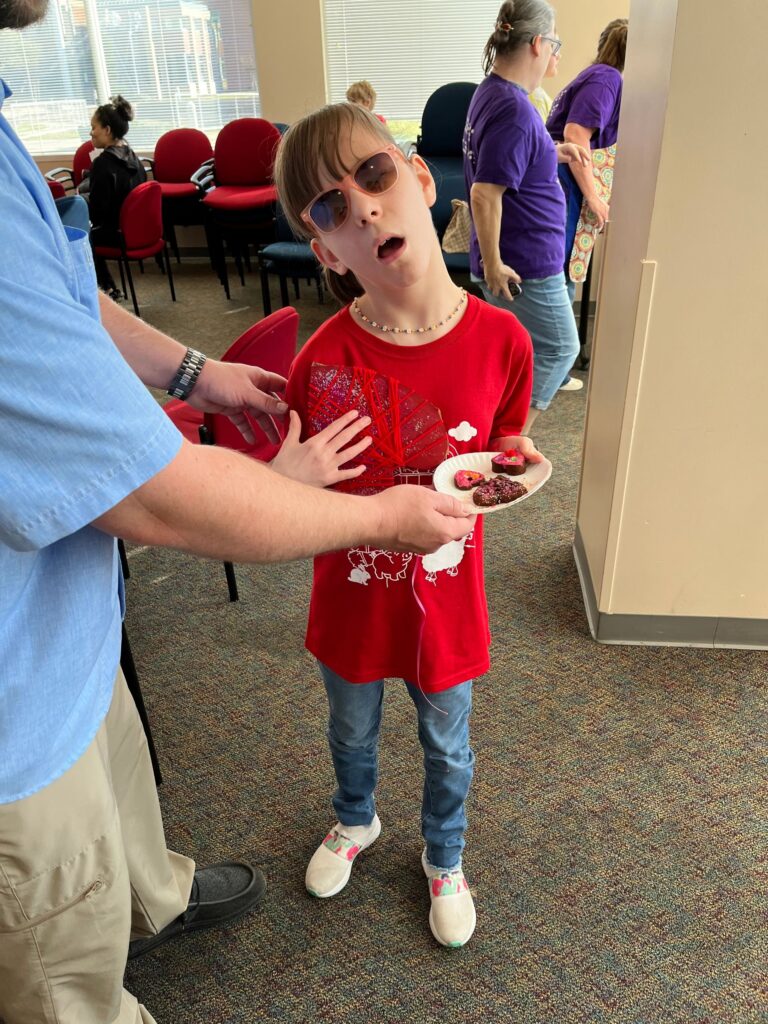 Artwork and artists from the February 2023 — Cinnamon Applesauce Valentines Ornaments session at Creating With Blind Abandon.