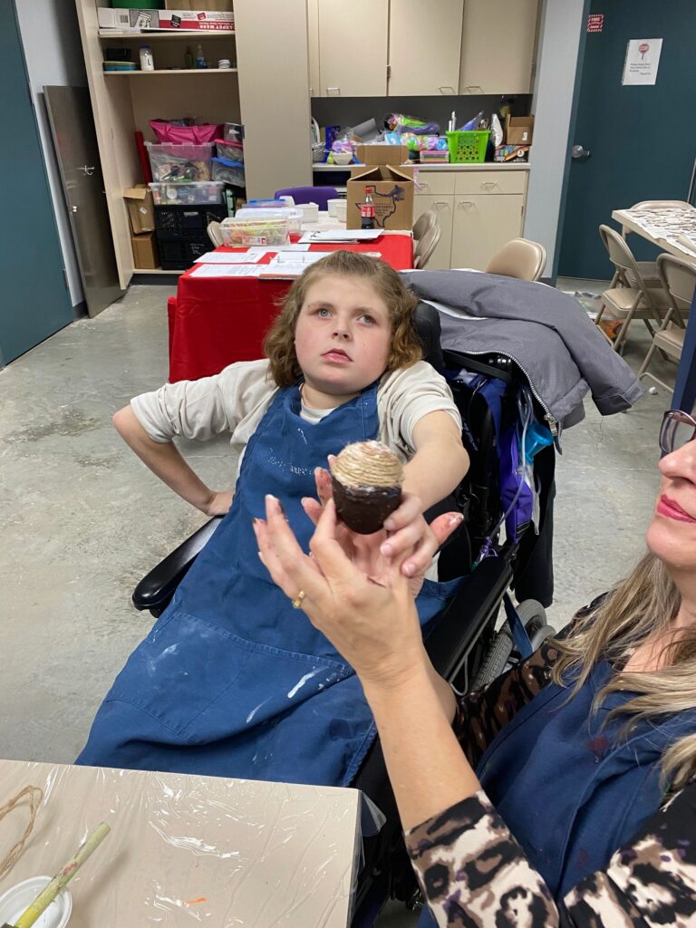 Artwork and artists from the Nov '23 — Kids session at Creating With Blind Abandon.