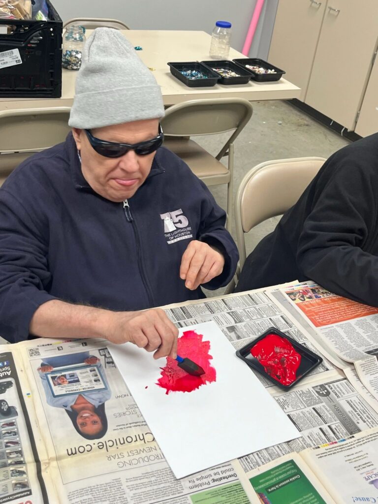 Artwork and artists from the Nov '23 — Adults - Christmas Trees session at Creating With Blind Abandon.