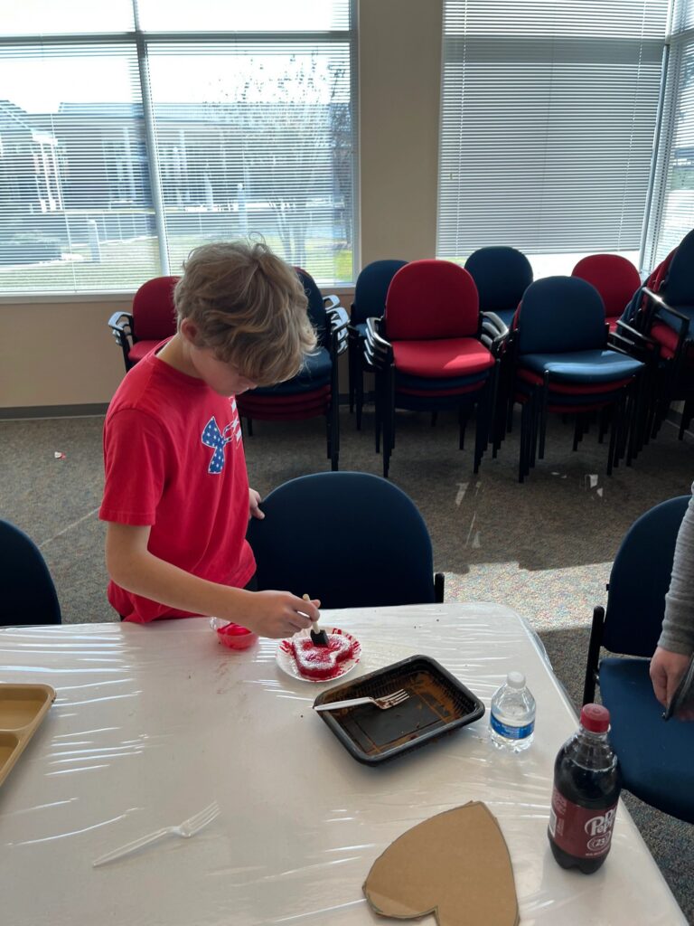 Artwork and artists from the February 2023 — Cinnamon Applesauce Valentines Ornaments session at Creating With Blind Abandon.