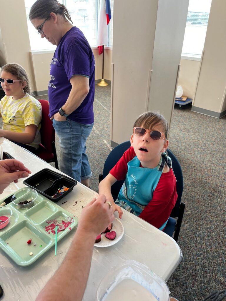 Artwork and artists from the February 2023 — Cinnamon Applesauce Valentines Ornaments session at Creating With Blind Abandon.