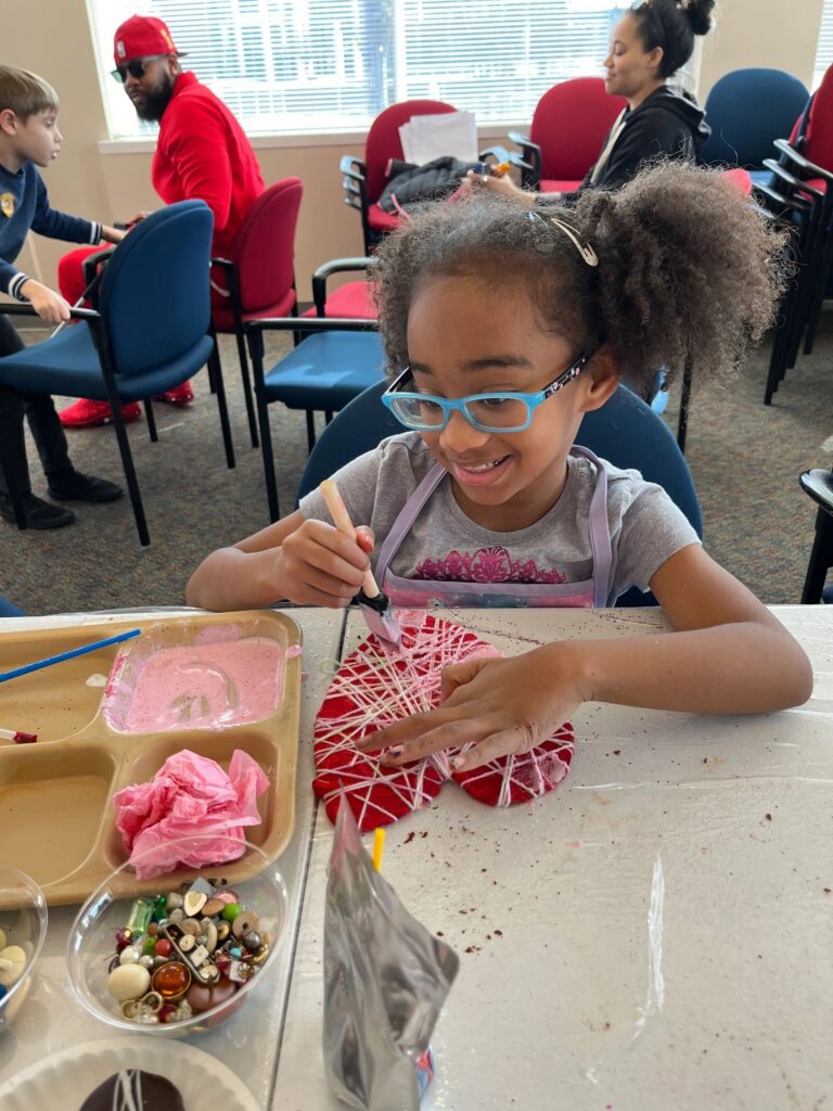 Artwork and artists from the February 2023 — Cinnamon Applesauce Valentines Ornaments session at Creating With Blind Abandon.