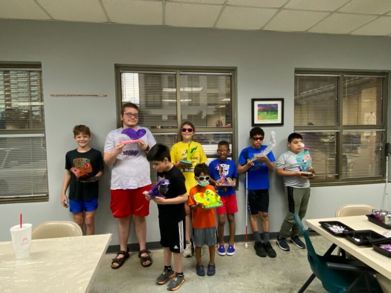 Artwork and artists from the September 2023 Student Sculptures session at Creating With Blind Abandon.