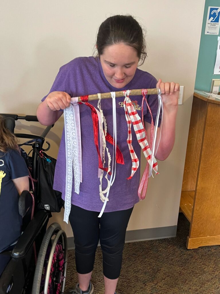 Artwork and artists from the May 2023 American Flag Banners session at Creating With Blind Abandon.