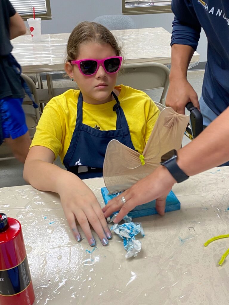 Artwork and artists from the September 2023 Student Sculptures session at Creating With Blind Abandon.