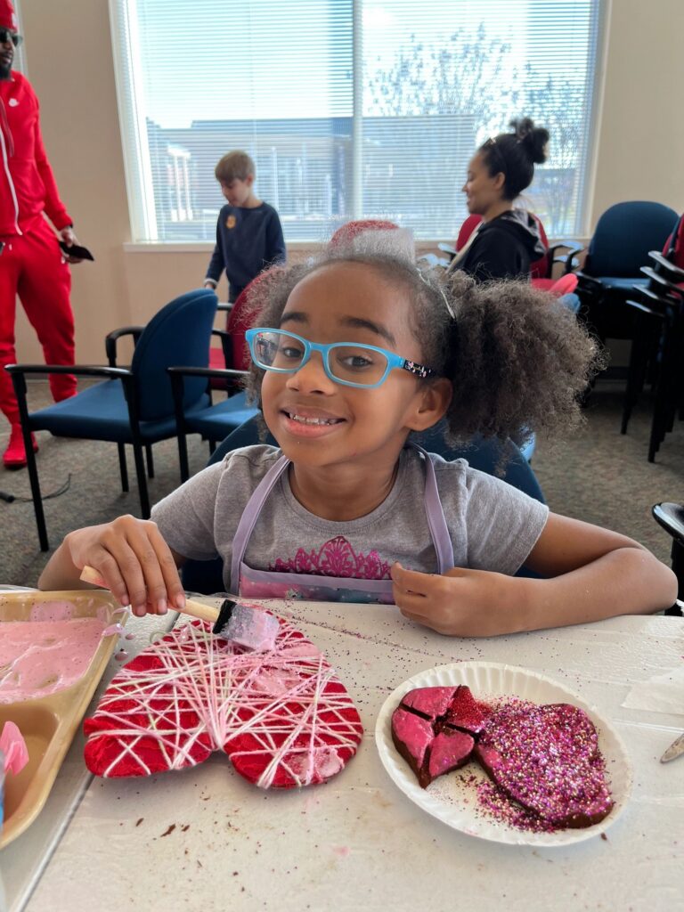 Artwork and artists from the February 2023 — Cinnamon Applesauce Valentines Ornaments session at Creating With Blind Abandon.